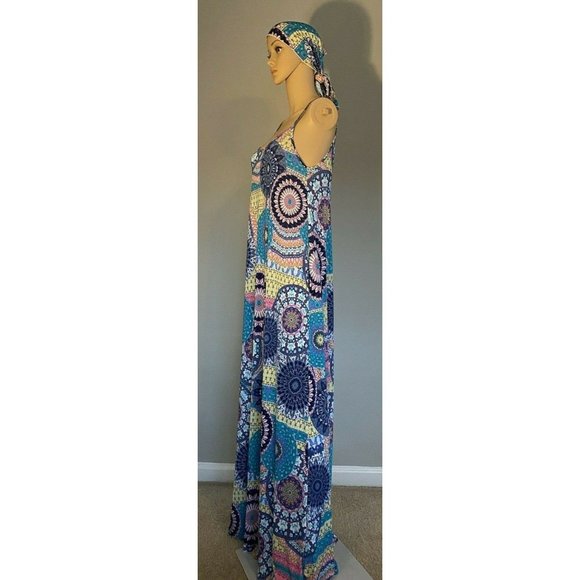 Queen Mania Women's Maxi Dress M Abstract Pattern - Picture 3 of 11